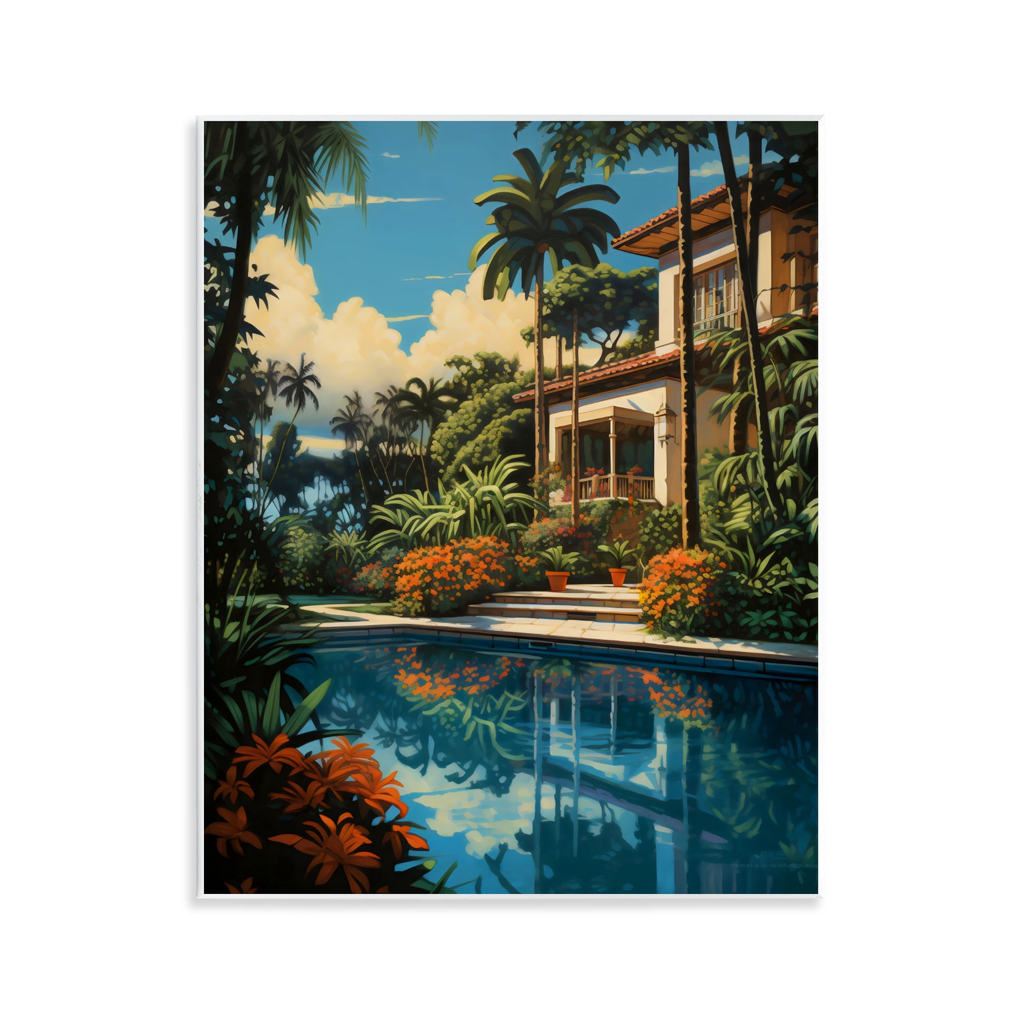Stupell Industries Tropical Tranquility Villa Wall Plaque Art, design by Creative Studio