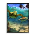thumbnail image 1 of Stupell Industries Tropical Underwater Turtles Animals & Insects Painting Black Framed Art Print Wall Art, 16 x 20, 1 of 9