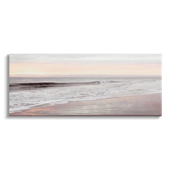 Stupell Industries Tropical Waterfront Sunrise Incoming Tide beach Panoramic Photography, 30 x 13, Design by Natalie Carpentieri