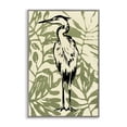 thumbnail image 1 of Stupell Industries Tropical Wild Heron & Leaves Gray Framed Giclee Art, 16 x 24, by June Erica Vess, 1 of 8