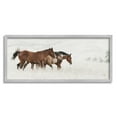 thumbnail image 1 of Stupell Industries Trotting Horses Landscape Animals & Insects Photography Gray Framed Art Print Wall Art, 24 x 10, 1 of 8