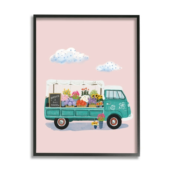 Stupell Industries Truck Faire Sale Spring Flower Variety Blossoms,16 x 20, Design by Ilaria Benedetti