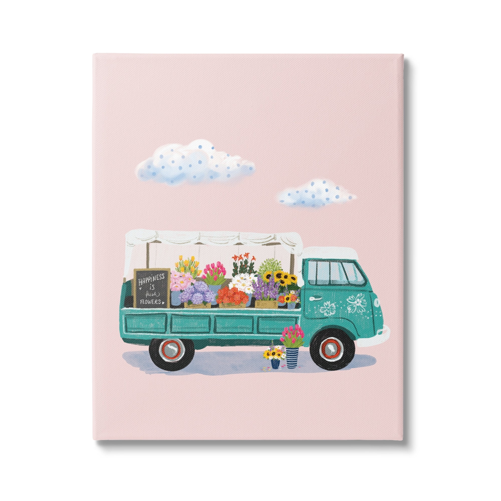 Stupell Industries Truck Faire Sale Spring Flower Variety Blossoms,24 x 30, Design by Ilaria Benedetti