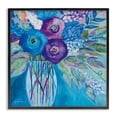 thumbnail image 1 of Stupell Industries Modern True Blue Flower Bouquet Black Framed Giclee Art, 12 x 12, by Lynn Ericson Fine Art, 1 of 8