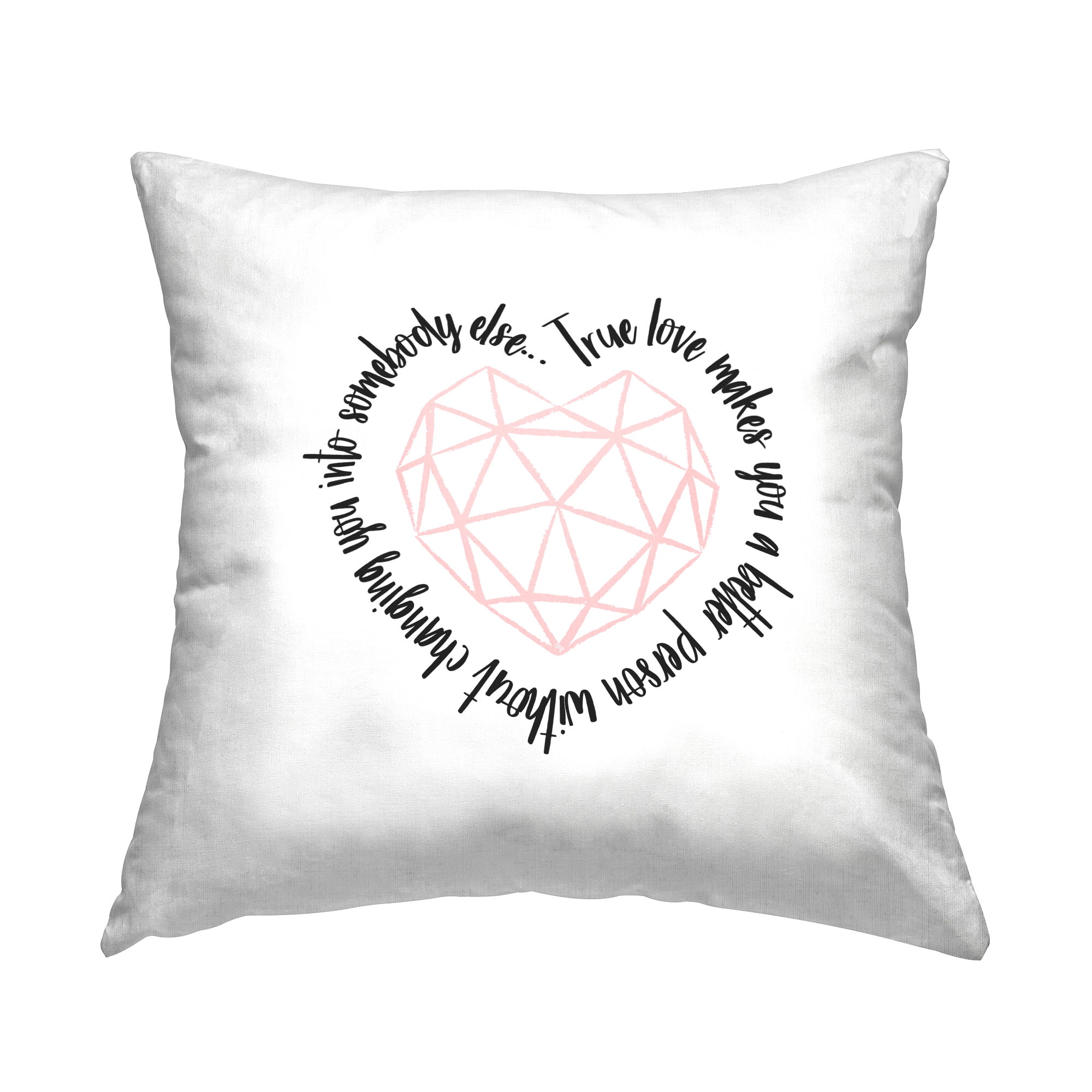 Stupell Industries True Love with Gemstone Decorative Printed Throw Pillow Design by Martina Pavlova