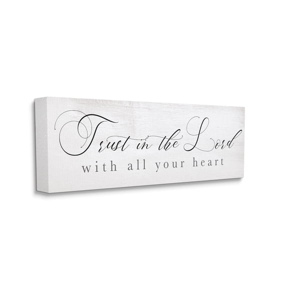 Stupell Industries Trust In The Lord Phrase Uplifting Rustic Sentiments,17 x 40,Designed by Daphne Polselli