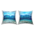 thumbnail image 1 of Stupell Industries Tsunami Waves Crashing Square Decorative Printed Throw Pillow, 18 x 18, Set of 2, 1 of 6