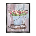 thumbnail image 1 of Stupell Industries Tulip Bouquet Still Life Botanical & Floral Painting Black Floater Framed Canvas Art Print Wall Art, 17 x 21, 1 of 10