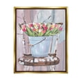 thumbnail image 1 of Stupell Industries Tulip Bouquet Still Life Botanical & Floral Painting Gold Floater Framed Canvas Art Print Wall Art, 25 x 31, 1 of 10