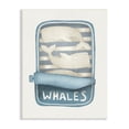 thumbnail image 1 of Stupell Industries Tuna Can Design Whimsical Whales Sea Life Illustration , 10 x 15, Design by Leah Straatsma, 1 of 5
