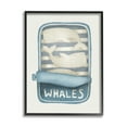 thumbnail image 1 of Stupell Industries Tuna Can Design Whimsical Whales Sea Life Illustration , 11 x 14, Design by Leah Straatsma, 1 of 5
