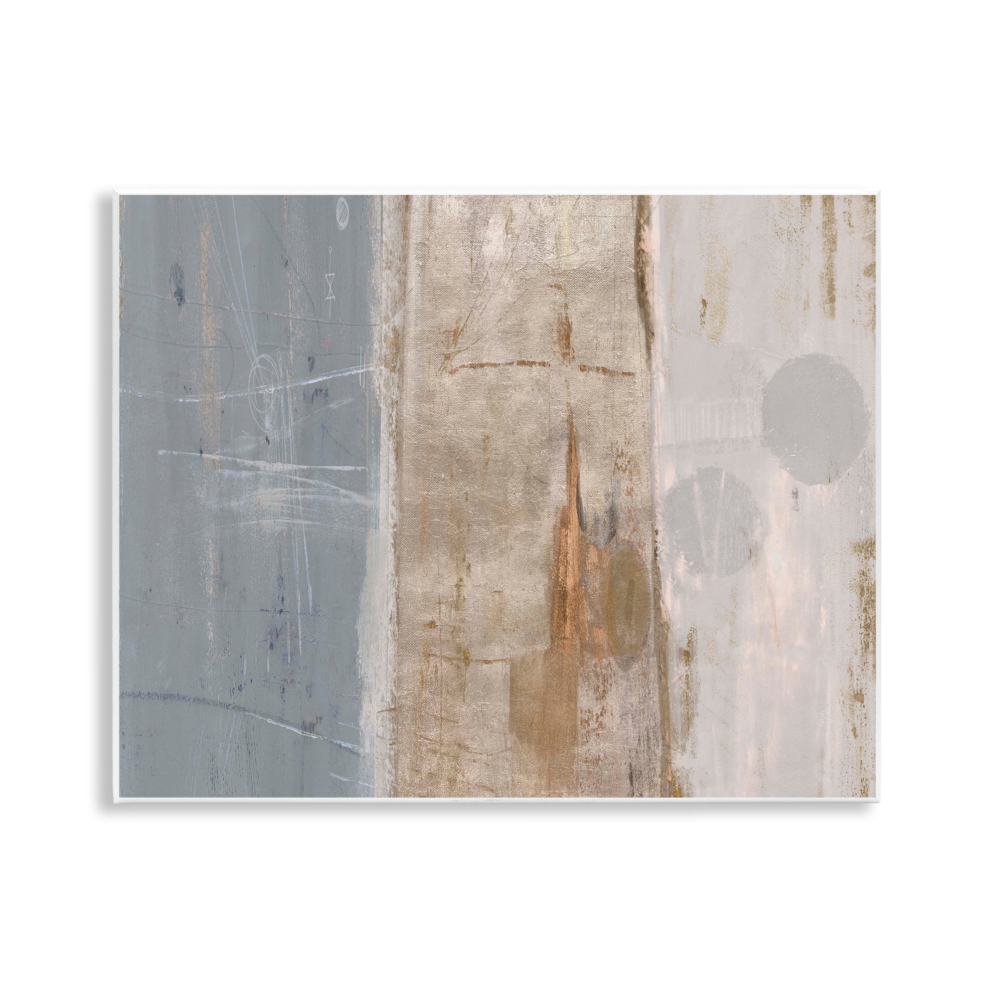 Stupell Industries Tunnel Vision Abstraction Abstract Painting Unframed Art Print Wall Art, 14 x 11