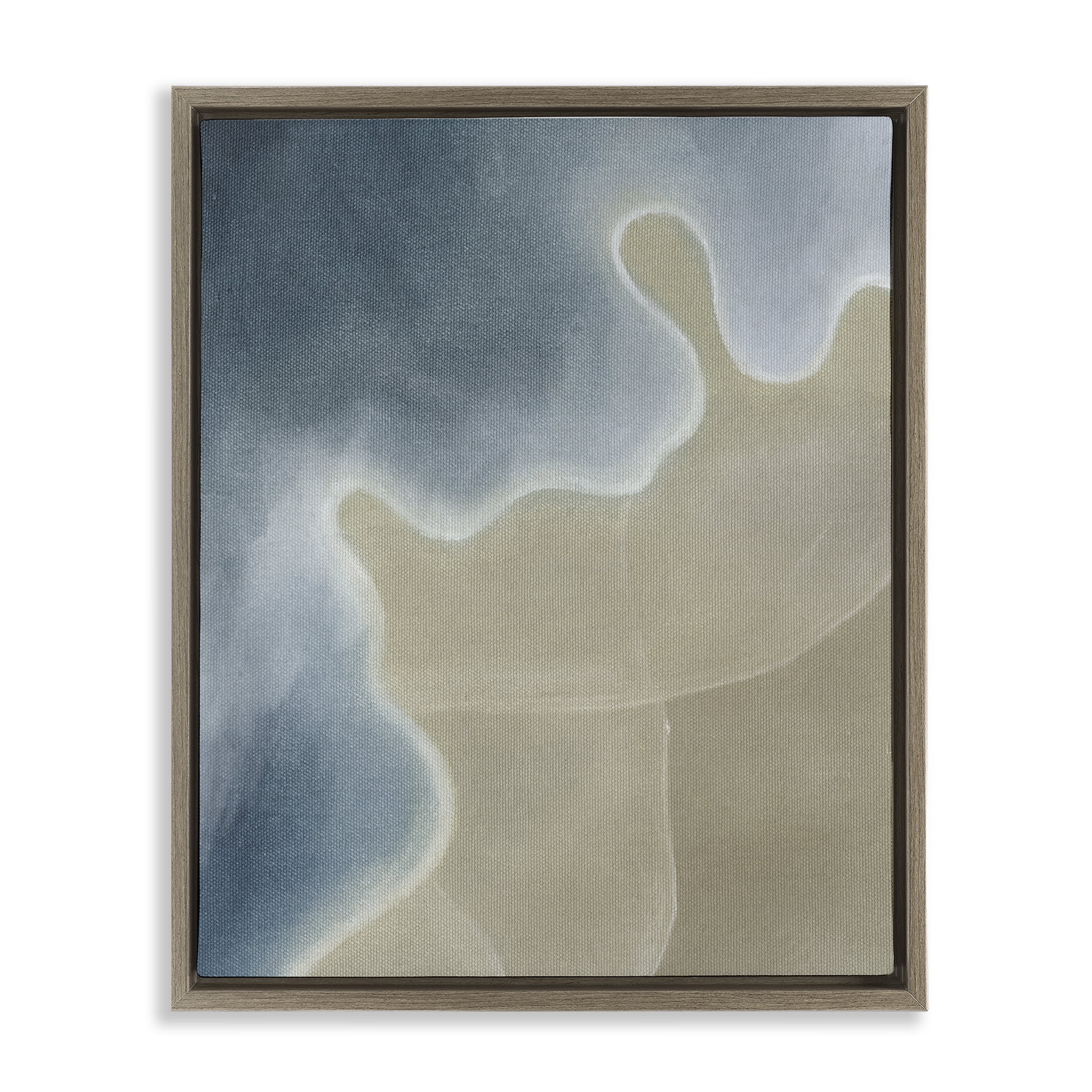 Stupell Industries Turning The Tides Abstract Brown Framed Floater Canvas Wall Art, design by Grace Popp