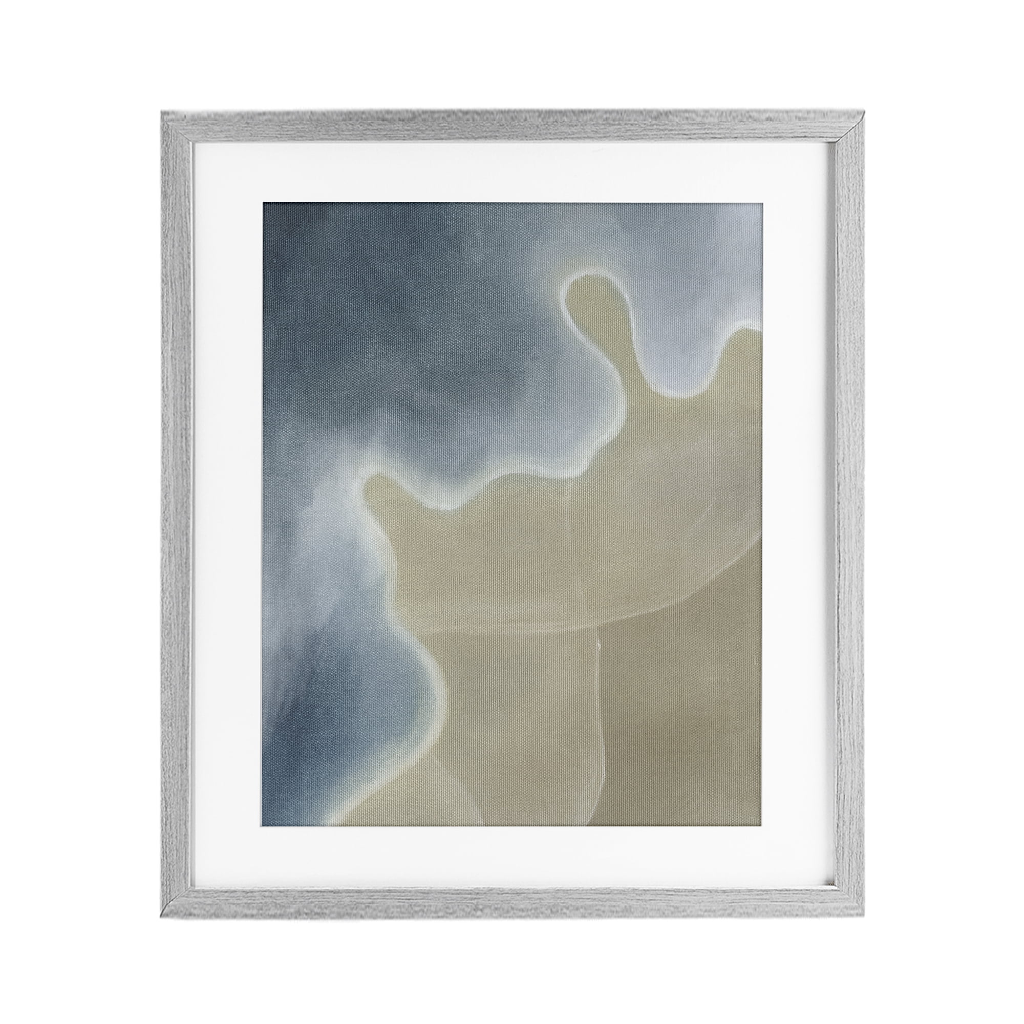 Stupell Industries Turning The Tides Abstract Gray Framed Print Under Glass, design by Grace Popp