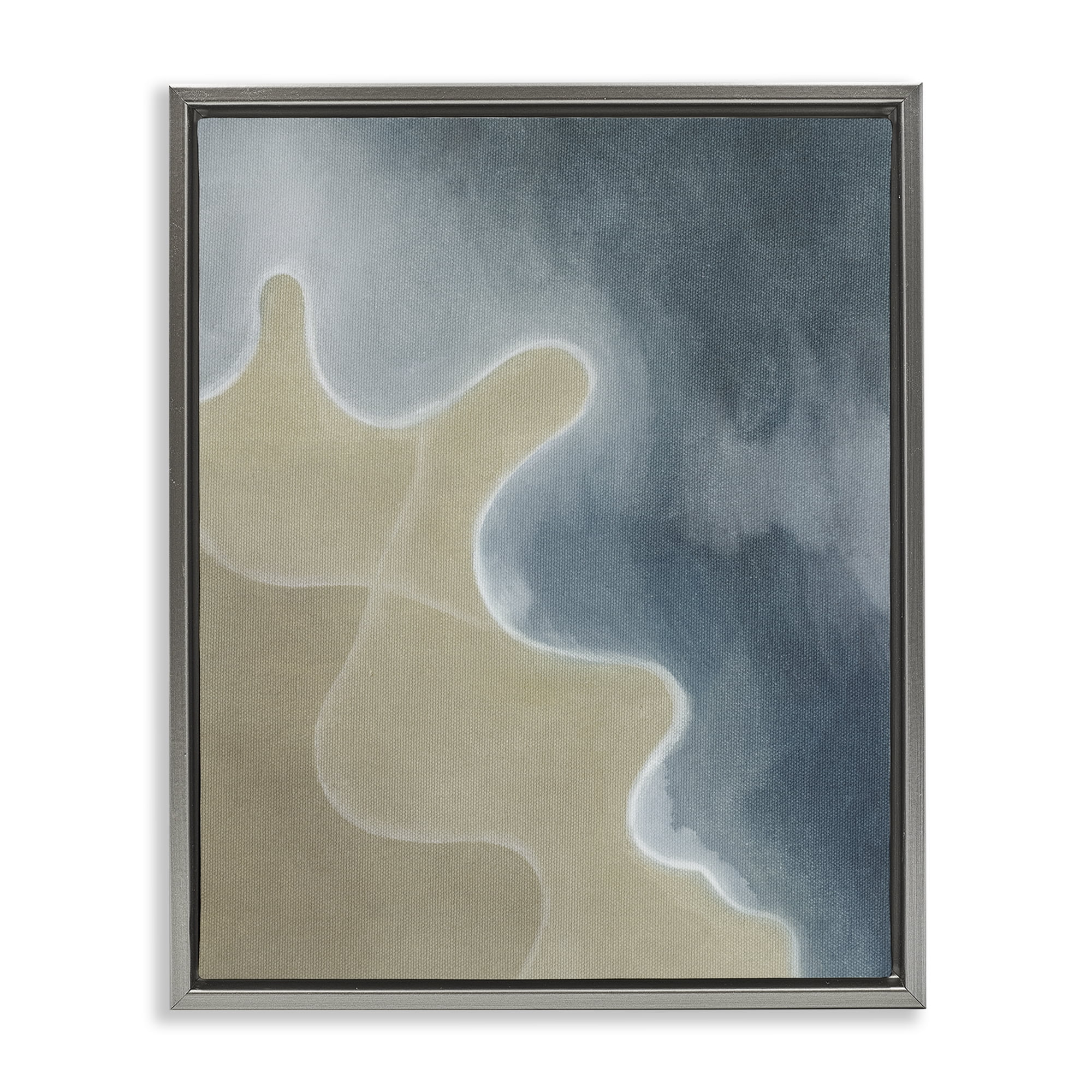 Stupell Industries Turning The Tides Contour Gray Framed Floater Canvas Wall Art, design by Grace Popp