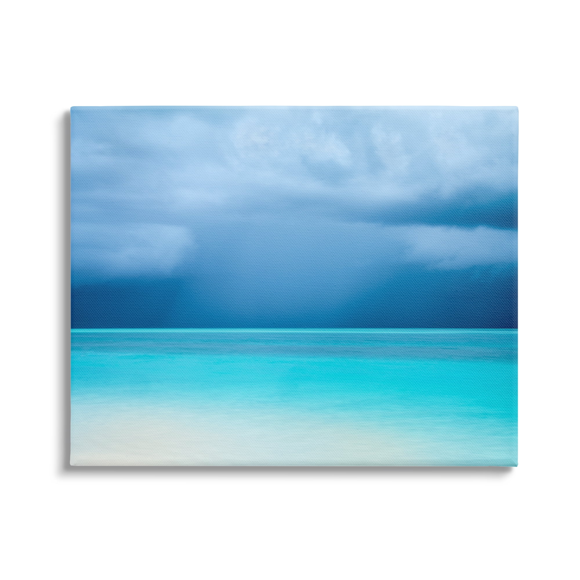 Stupell Industries Turquoise Ocean Landscape Coastal Photography Gallery Wrapped Canvas Print Wall Art