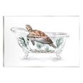 thumbnail image 1 of Stupell Industries Turtle Swimming Bathtub Habitat Animals & Insects Painting Unframed Art Print Wall Art, 1 of 6