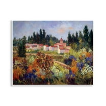 Stupell Industries Tuscan Countryside Garden Landscape & Nature Painting Unframed Art Print Wall Art, 14 x 11