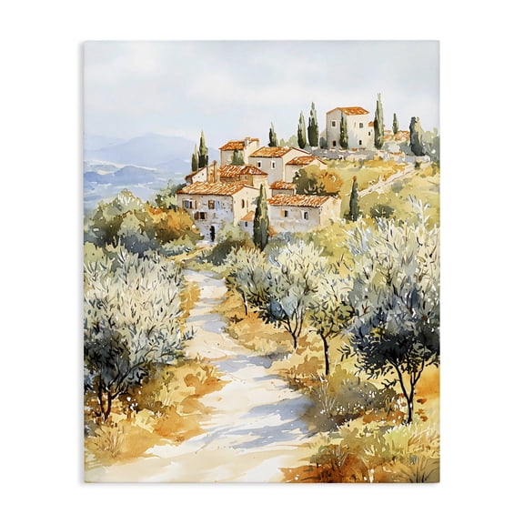 Stupell Industries Tuscan Hilltop Village View Canvas Wall Art, design by LSR Design Studio