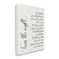 Stupell Industries Twas the Night Quote Minimal Whimsical Christmas Holiday Painting Gallery Wrapped Canvas Art Print Wall Art, 16 x 20