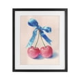 thumbnail image 1 of Stupell Industries Eclectic Twin Cherries with Blue Ribbon Black Framed Print Under Glass, 13 x 16, by Imagine It Images, 1 of 8