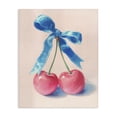 thumbnail image 1 of Stupell Industries Eclectic Twin Cherries with Blue Ribbon Canvas Art, 16 x 20, by Imagine It Images, 1 of 8