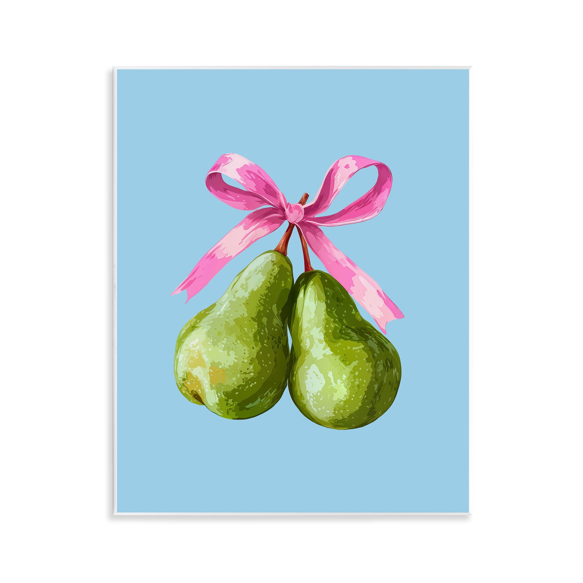 Stupell Industries Twin Pears with Ribbon Wall Plaque Art, design by Imagine It Images