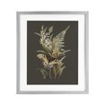 thumbnail image 1 of Stupell Industries Transitional Twin Swallowtails & Greenery Gray Framed Print Under Glass, 17 x 21, by House Fenway, 1 of 8
