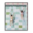 thumbnail image 1 of Stupell Industries Contemporary Twin Swimmers in Pool Black Framed Giclee Art, 11 x 14, by The Prints Vibe, 1 of 8