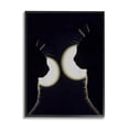 thumbnail image 1 of Stupell Industries Two Black Cats Silhouettes Nighttime Moonlight Animals Photograph Black Framed Art Print Wall Art, Design by Daphne Polselli, 1 of 5