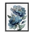 thumbnail image 1 of Stupell Industries Traditional Two Blue Flowers Serene Peonies Black Floating Frame Canvas Art, 17 x 21, by Franklyn Gregory, 1 of 8