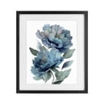 thumbnail image 1 of Stupell Industries Traditional Two Blue Flowers Serene Peonies Black Framed Print Under Glass, 13 x 16, by Franklyn Gregory, 1 of 8