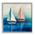 thumbnail image 1 of Stupell Industries Two Boats Abstraction Transportation Painting Gray Framed Art Print Wall Art, 12 x 12, 1 of 9