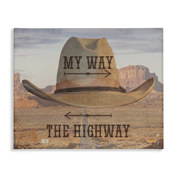 Stupell Industries Two Choices Funny Cowboy Canvas Wall Art design by Marcus Prime, 16 x 20