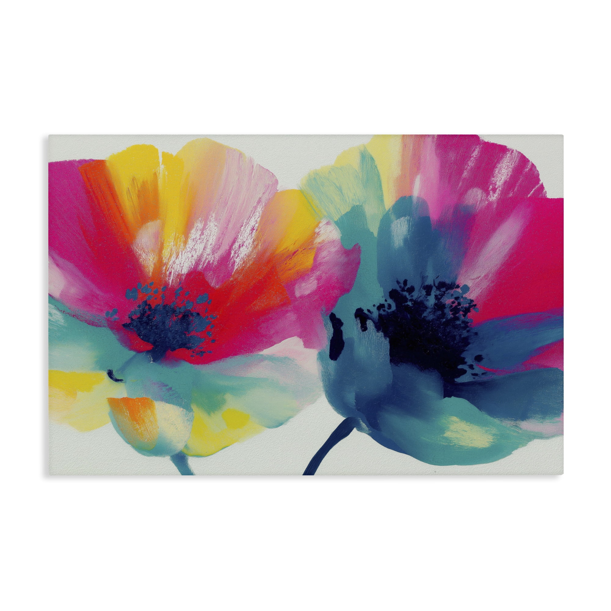 Stupell Industries Two Colorful Poppies Canvas Wall Art, design by Chromatic Storm Studio