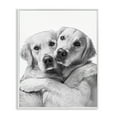 thumbnail image 1 of Stupell Industries Two Hugging Dogs Animals & Insects Painting White Framed Art Print Wall Art, 16 x 20, 1 of 10