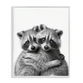 thumbnail image 1 of Stupell Industries Two Hugging Raccoons Animals & Insects Painting White Framed Art Print Wall Art, 11 x 14, 1 of 10