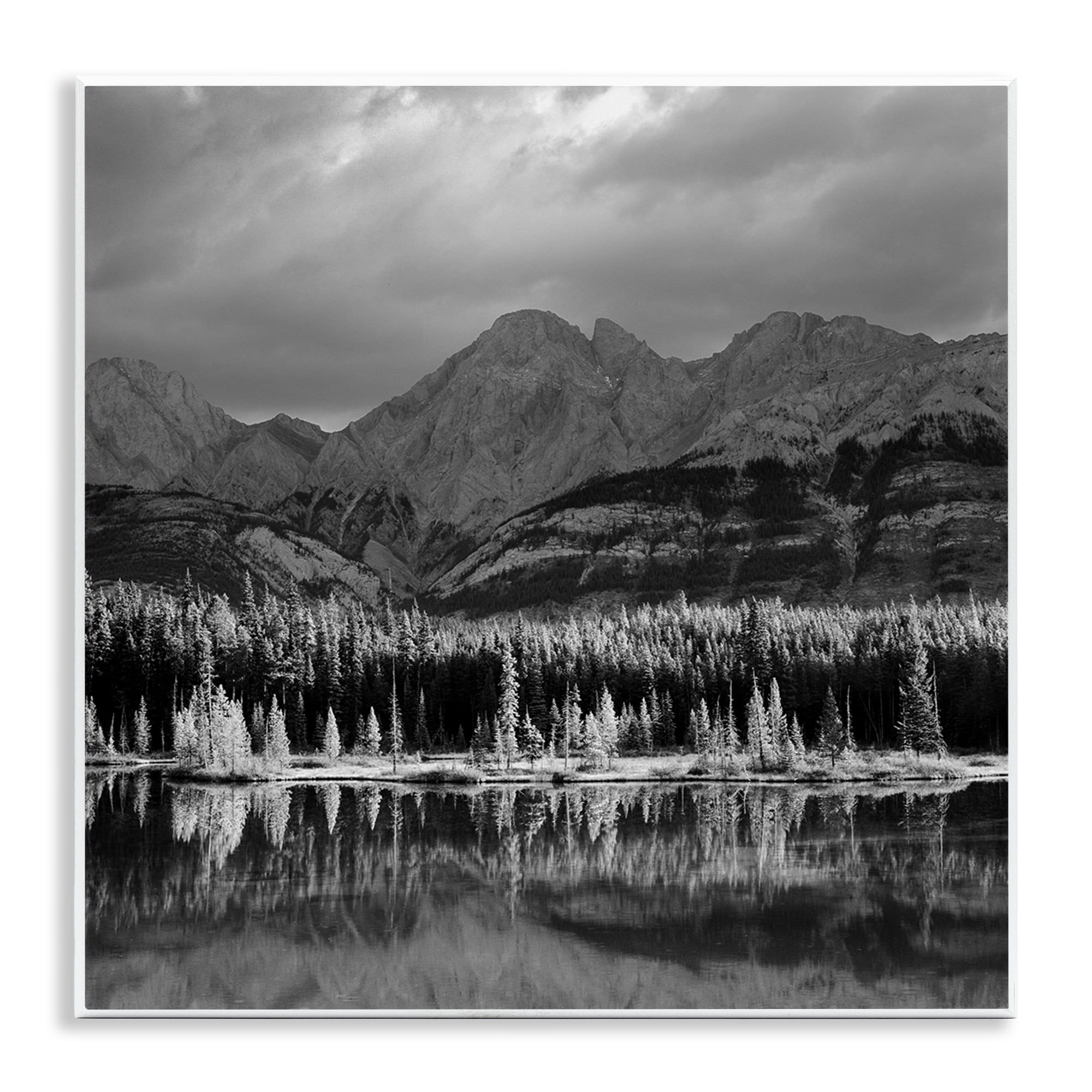 Stupell Industries Two Jack Lake Landscape Landscape & Nature Photography Unframed Art Print Wall Art, 12 x 12