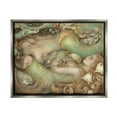 thumbnail image 1 of Stupell Industries Two Mermaids Underwater Fairy Tales & Fantasy Painting Gray Floater Framed Art Print Wall Art, 21 x 17, 1 of 10