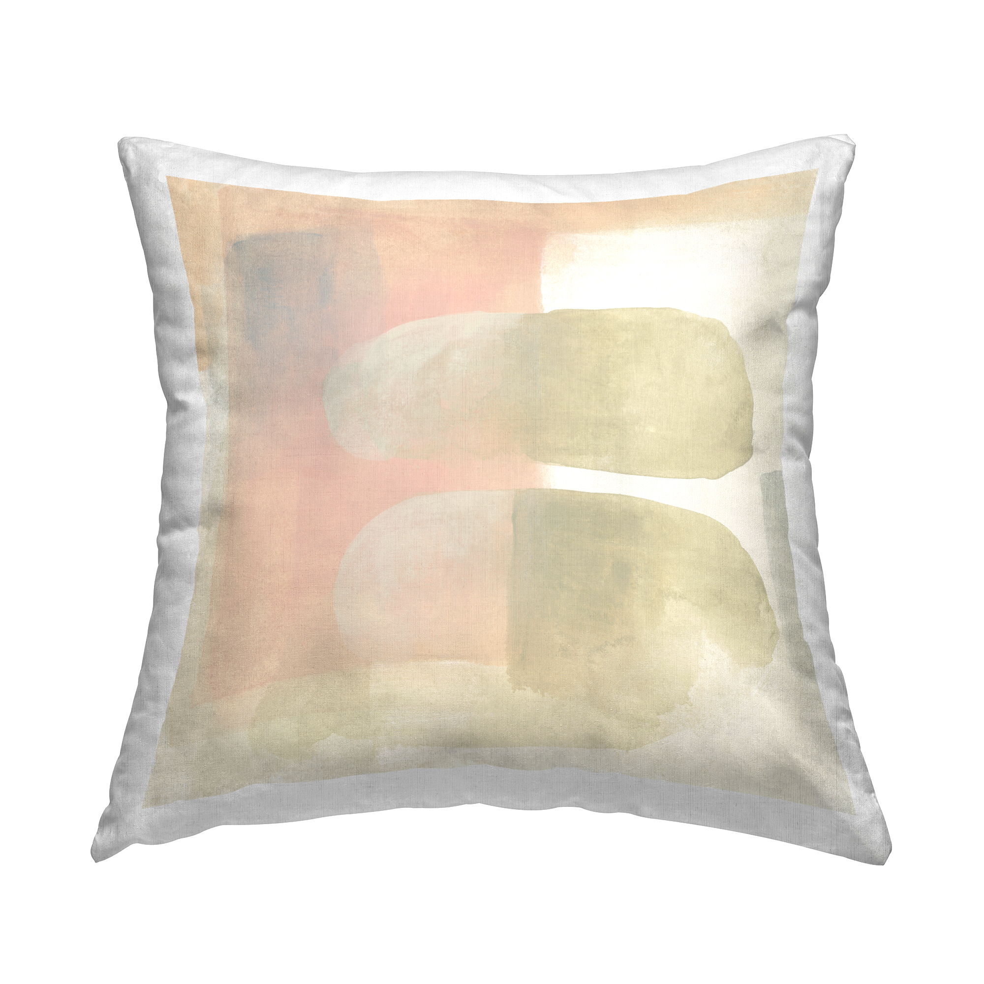 Stupell Industries Two Oval Shapes Decorative Printed Throw Pillow Design by June Erica Vess .