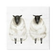 thumbnail image 1 of Stupell Industries Two Sheep Standing Rustic Grainy Farm Sign Graphic Art Gallery Wrapped Canvas Print Wall Art, Design by Daphne Polselli, 1 of 5