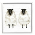 thumbnail image 1 of Stupell Industries Two Sheep Standing Rustic Grainy Farm Sign Graphic Art White Framed Art Print Wall Art, Design by Daphne Polselli, 1 of 5