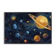 thumbnail image 1 of Stupell Industries Eclectic Two Suns Galaxy Scene Black Framed Giclee Art, 18 x 12, by Creative Studio, 1 of 8