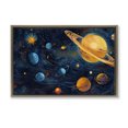thumbnail image 1 of Stupell Industries Eclectic Two Suns Galaxy Scene Brown Floating Frame Canvas Art, 25 x 17, by Creative Studio, 1 of 8