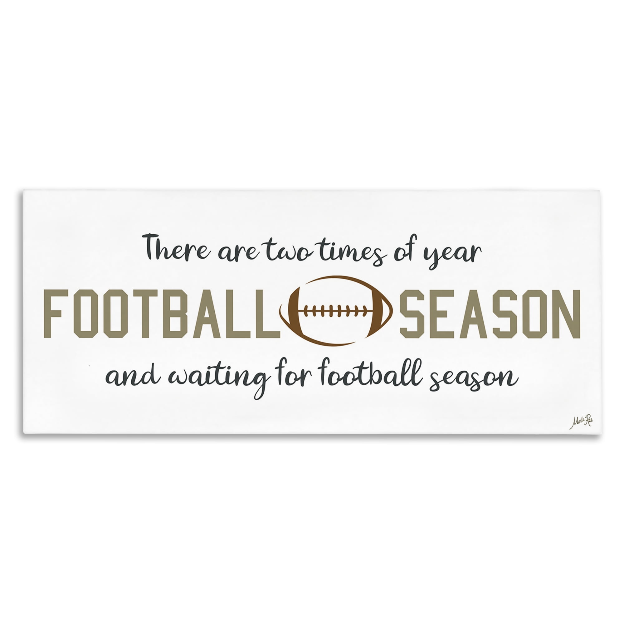 Stupell Industries Two Times of Year Sports Painting Gallery Wrapped Canvas Art Print Wall Art, 24 x 10