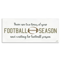 Stupell Industries Two Times of Year Sports Painting Gallery Wrapped Canvas Art Print Wall Art, 24 x 10
