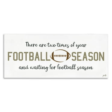 Stupell Industries Two Times of Year Sports Painting Gallery Wrapped Canvas Art Print Wall Art, 24 x 10
