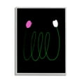 thumbnail image 1 of Stupell Industries Two Tulips Abstraction Modern Linework Connection Abstract Painting Gray Framed Art Print Wall Art, 16 x 20, 1 of 7
