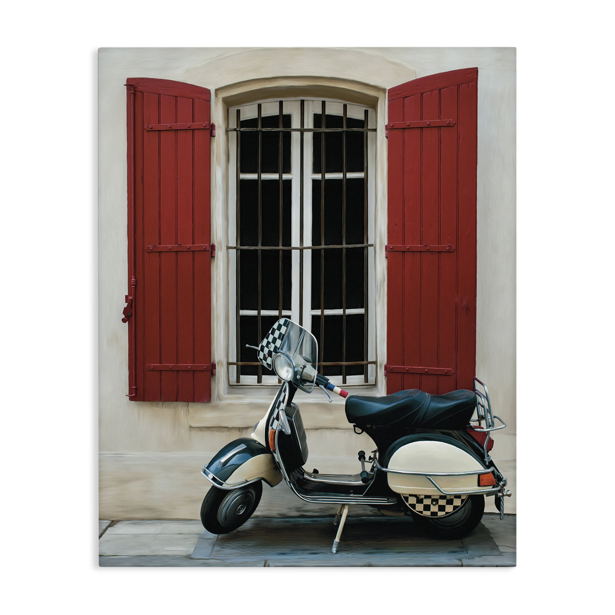 Stupell Industries Two Wheel Dream Canvas Wall Art, design by Renel Peters