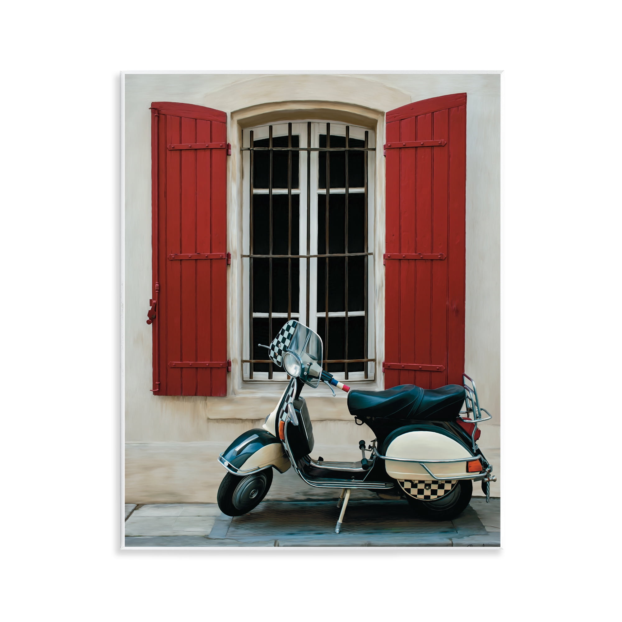 Stupell Industries Two Wheel Dream Wall Plaque Art, design by Renel Peters
